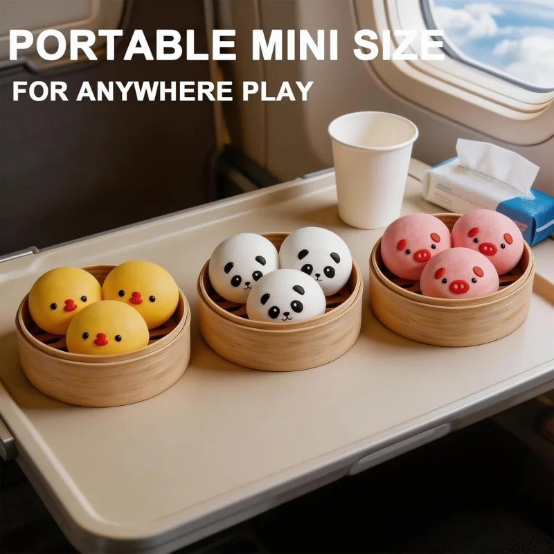 Panda Dumpling Squishy Set