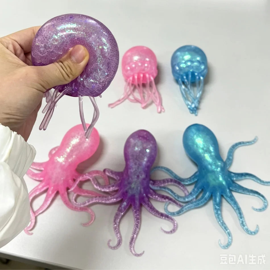 Glitter Octopus Squishy