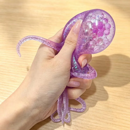Glitter Octopus Squishy Stress Relief Toy
