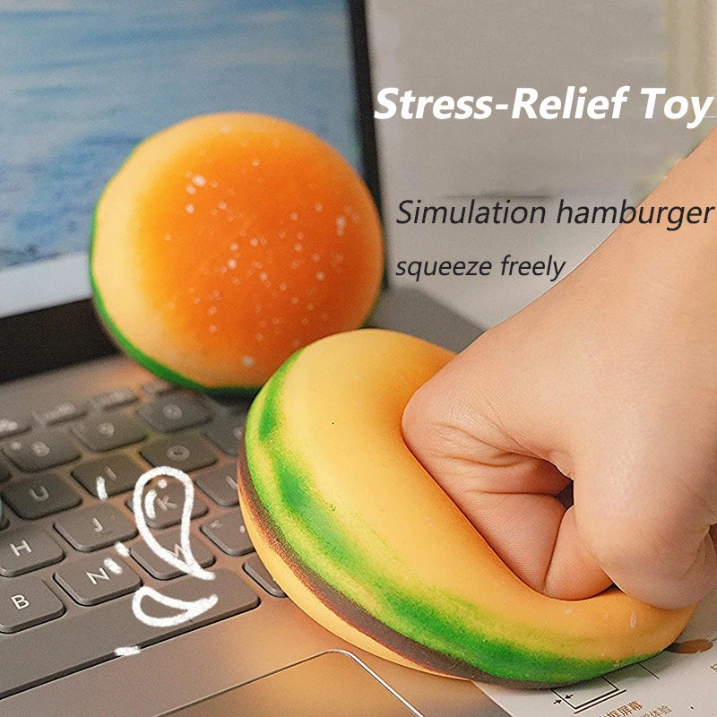 Hamburger Squishy Stress Toy