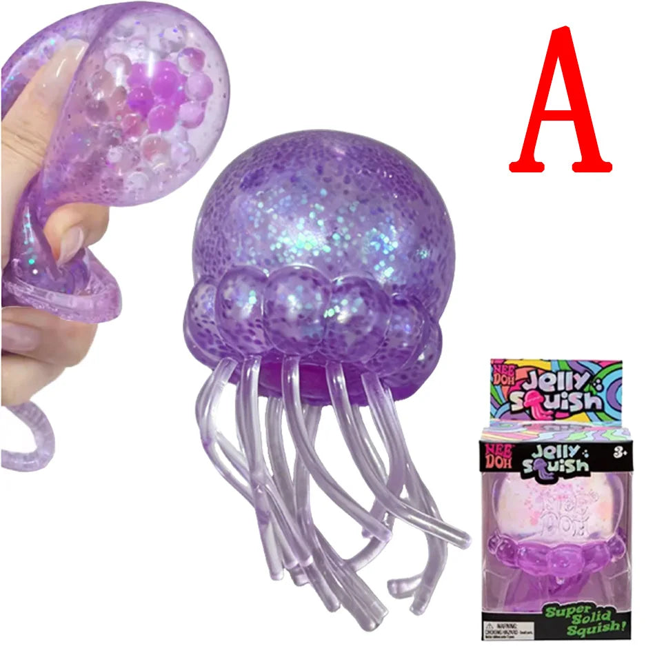 Glitter Octopus Squishy Stress Relief Toy