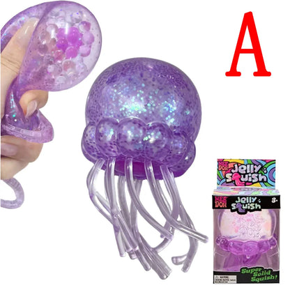 Glitter Octopus Squishy Stress Relief Toy