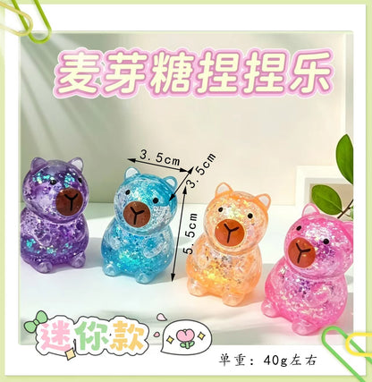 Glitter Bear Squishy Stress Relief Toy