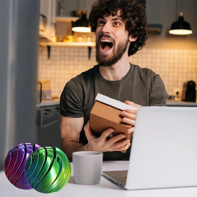 3D Printed Twistsphere Slime Ball Fidget Toy