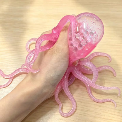 Glitter Octopus Squishy Stress Relief Toy