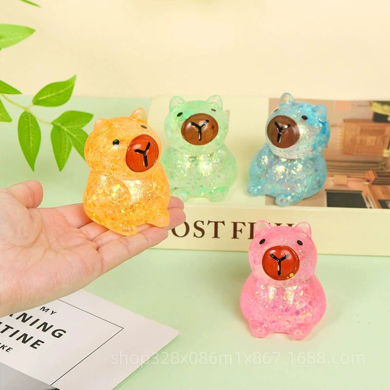 Glitter Bear Squishy Stress Relief Toy