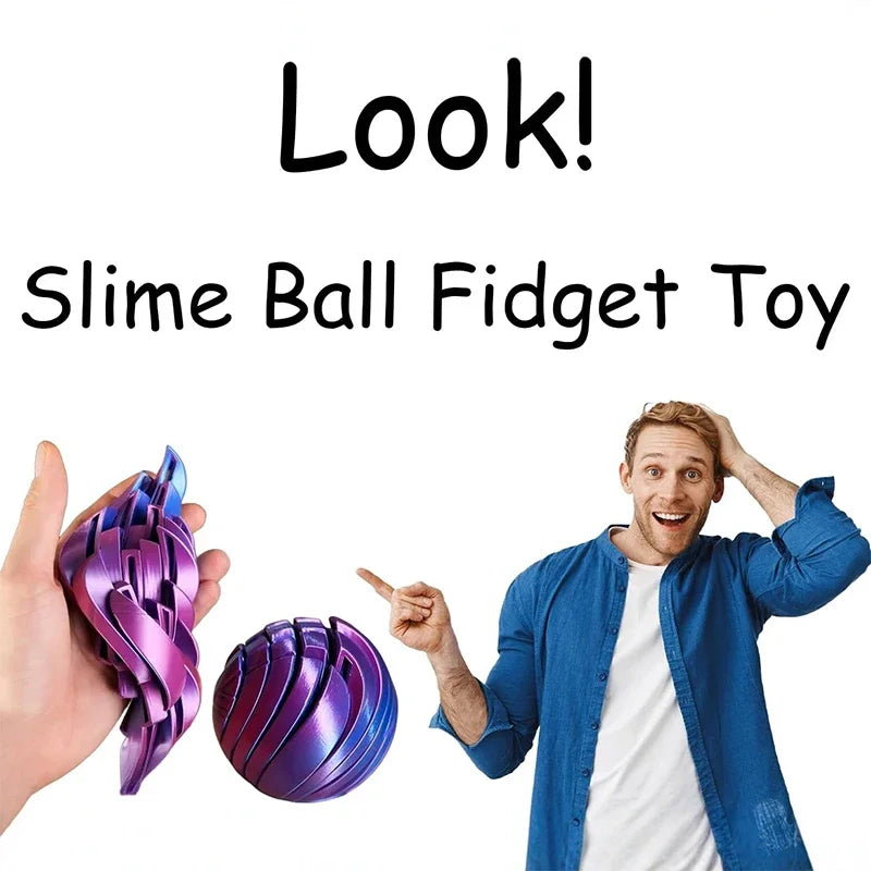3D Printed Twistsphere Slime Ball Fidget Toy