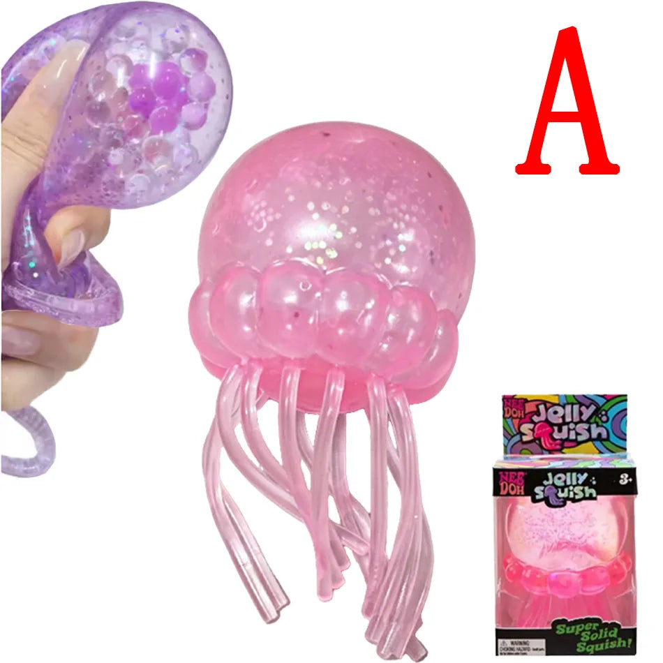 Glitter Octopus Squishy Stress Relief Toy