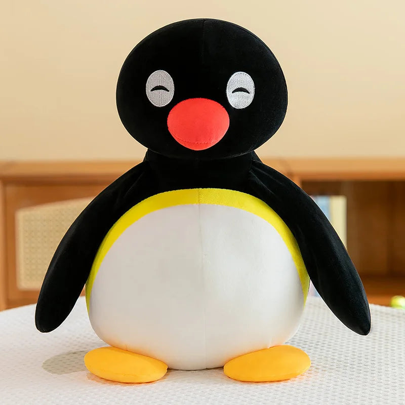 Penguin Plush Toy with Blue Fish