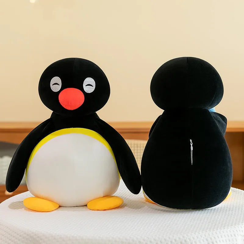 Penguin Plush Toy with Blue Fish