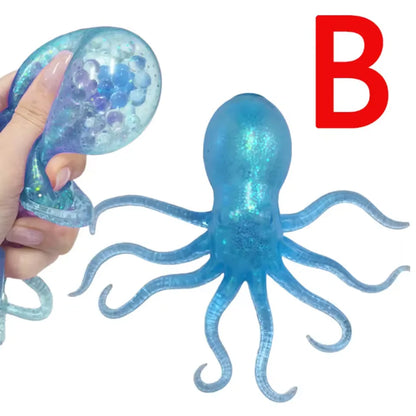 Glitter Octopus Squishy Stress Relief Toy