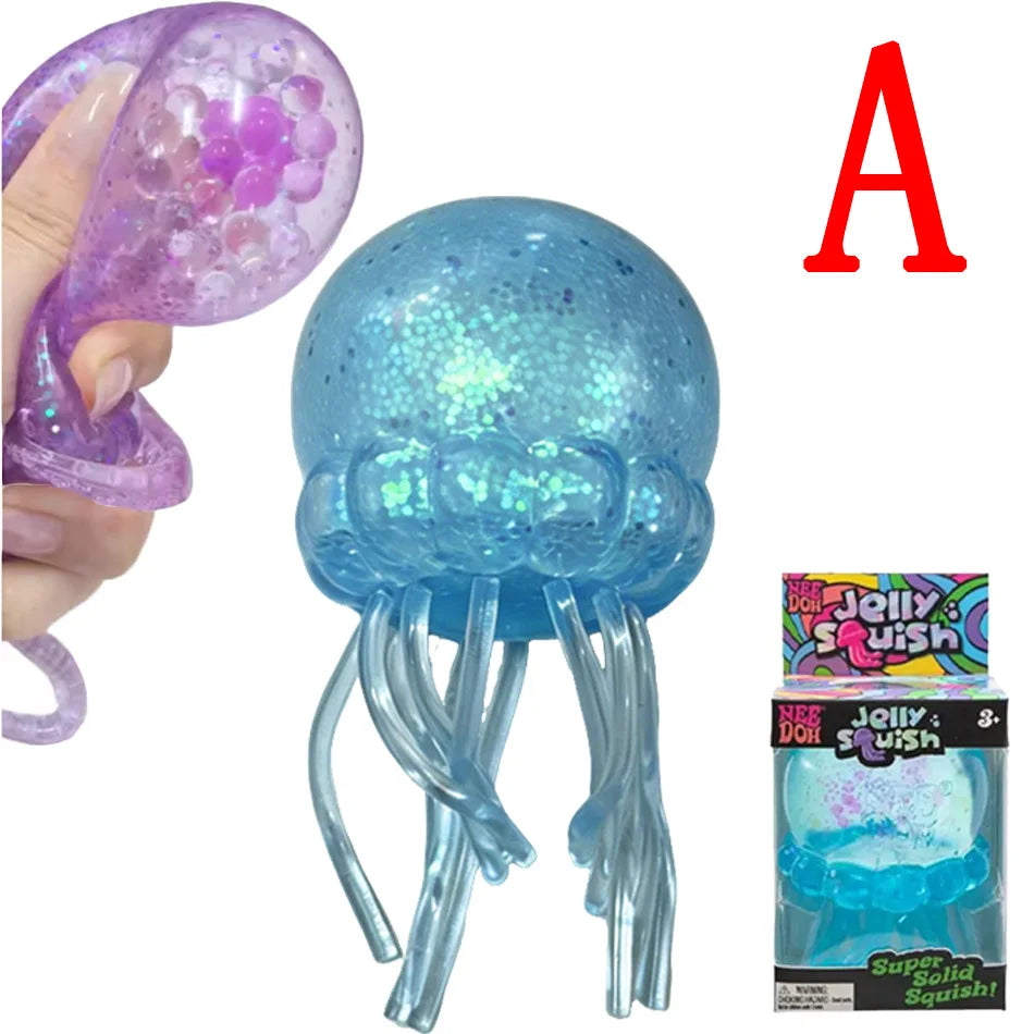 Glitter Octopus Squishy Stress Relief Toy