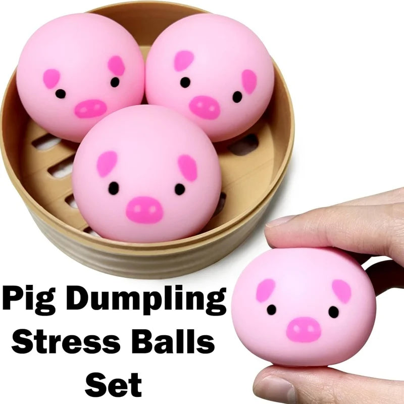 Dumpling Squishy Toy Set