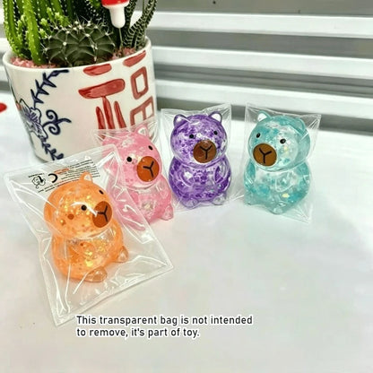 Glitter Bear Squishy Stress Relief Toy
