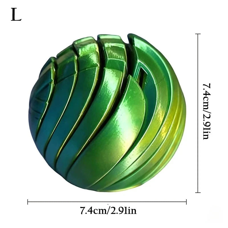 3D Printed Twistsphere Slime Ball Fidget Toy