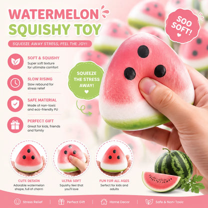 Watermelon Slice Squishy Toy